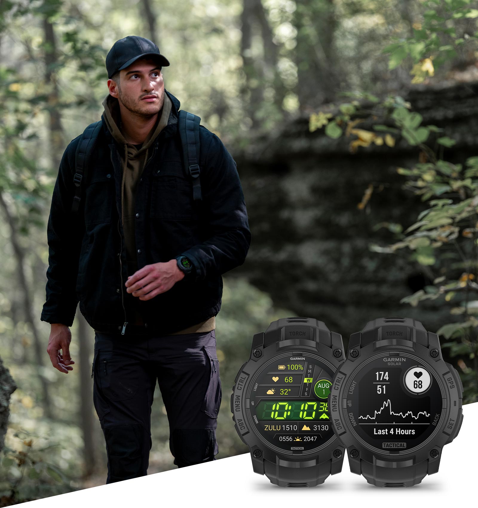 Instinct 3 Tactical - Rugged  Outdoor  GPS  Smartwatch