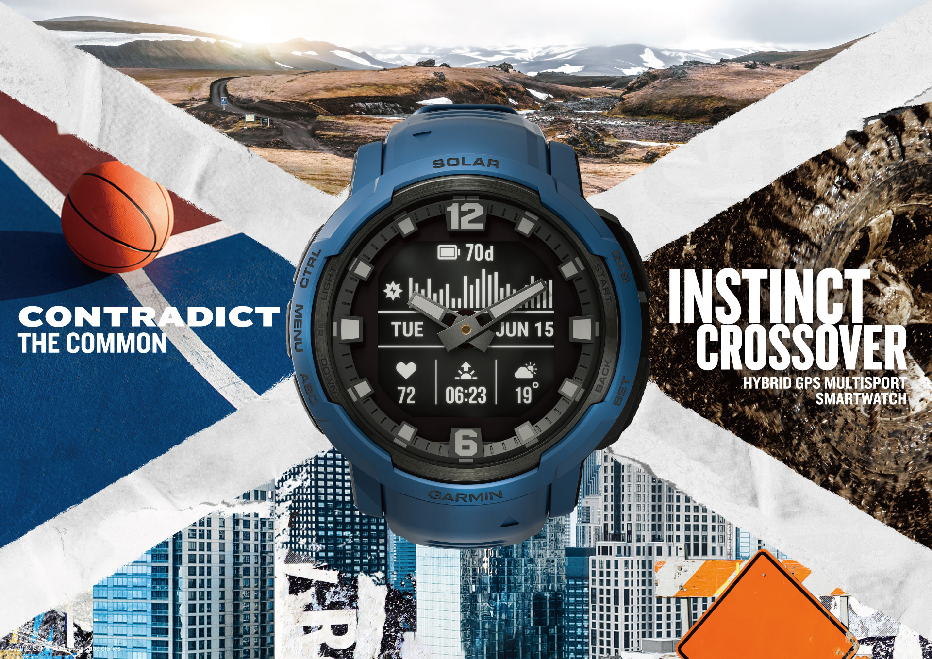 New rugged Instinct Crossover by Garmin is fully analog fully smart and full of adventure Press Release Garmin Malaysia