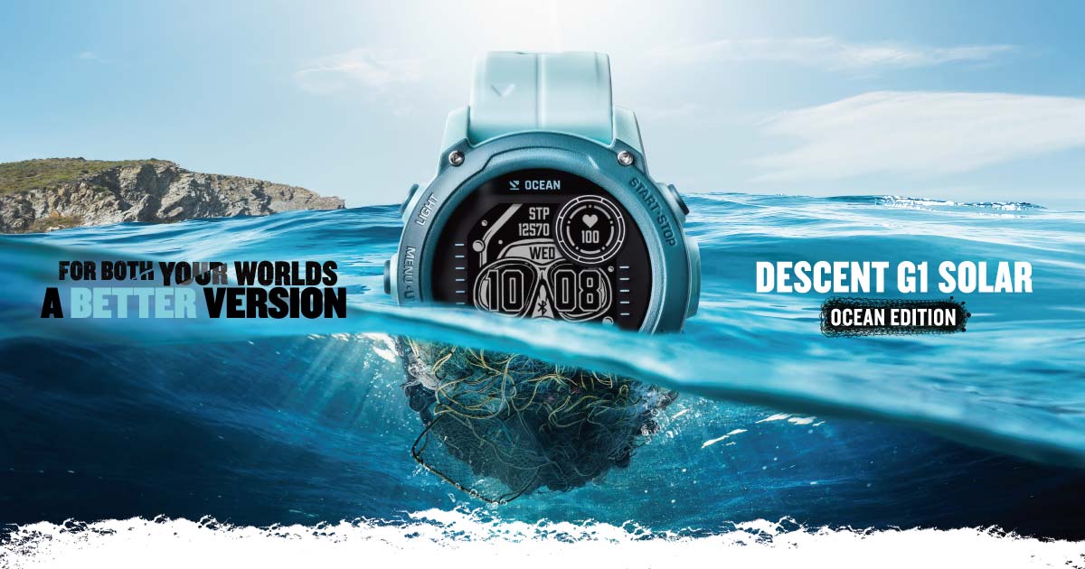 [20231117] Garmin unveils the Descent G1 Solar – Ocean Edition dive computer