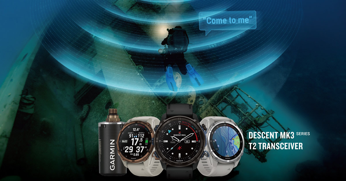 Garmin's unveils Descent Mk3 series watch-style dive computers