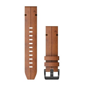 QuickFit 22 Watch Bands - Chestnut Leather | products | Garmin
