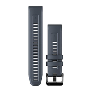 ラウンド用品・アクセサリー GARMIN QUICKFIT 22 WATCH BAND QuickFit 22 Watch Bands - Granite Blue Silicone | products