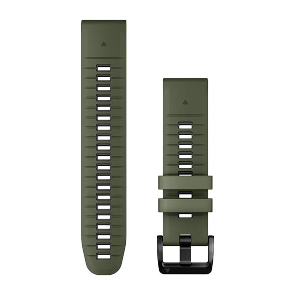 QuickFit 22 Watch Bands - Moss/Graphite Silicone | products