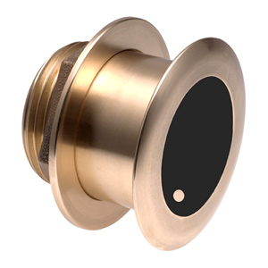 Bronze Tilted Thru-hull Transducer with Depth & Temperature (12° tilt, 8-pin) - Airmar B175L