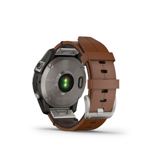 Garmin Fēnix 7 Pro Sapphire Solar Edition Titanium / Brown Leather