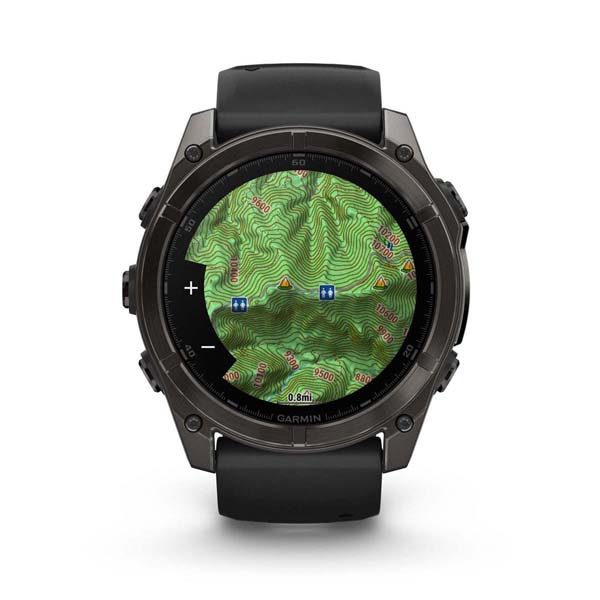 f nix 8 Advanced Outdoor GPS Smartwatch Carbon Gray Wearables Garmin Malaysia