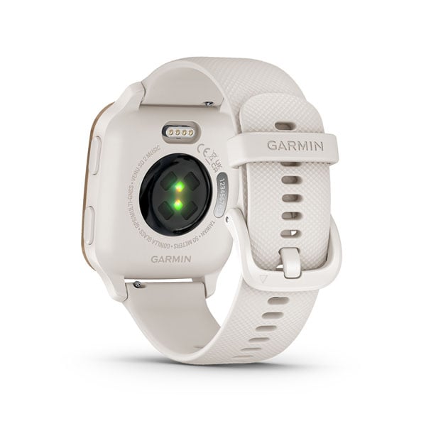 Garmin Venu Sq 2 - Cream Gold Aluminum Bezel with White