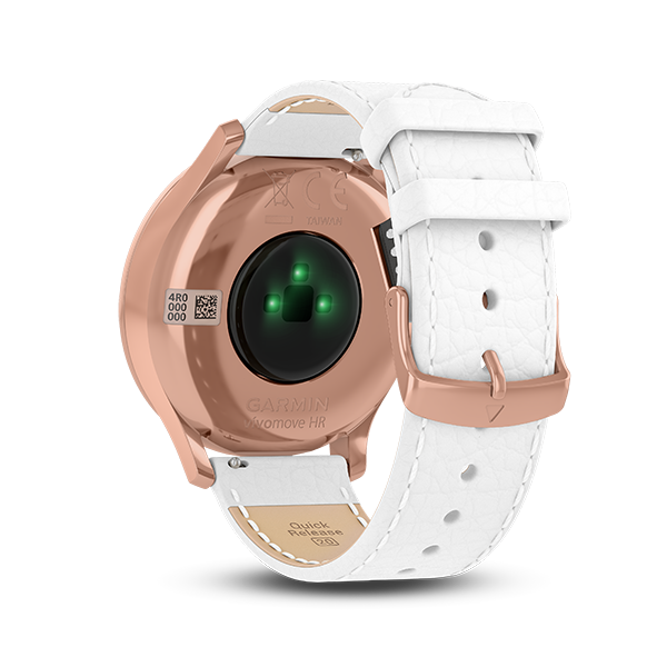 Garmin Vivomove HR Watch Rose Gold White 43mm Silicone Band Watch Only